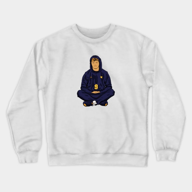 jj mccarthy meditation Crewneck Sweatshirt by jerrysanji